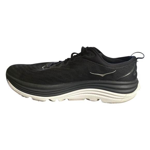 Hoka One Gaviota 5 Mens 12 2E Wide Black Running Walking Shoe BWHT No Insoles - Picture 13 of 15